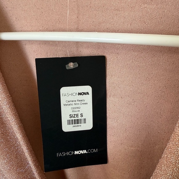 NWT Fashion Nova Camera Ready Metallic Mini Dress Small - Picture 4 of 5
